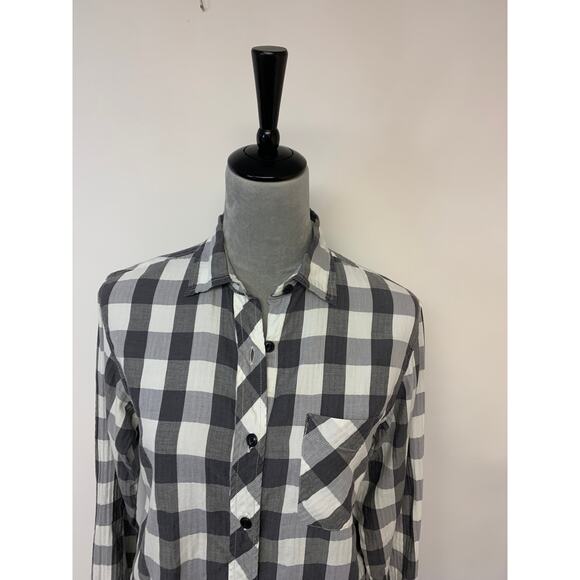 Denim & Supply Ralph Lauren RL Boyfriend Plaid Womens Sz S Buffalo Button-up - Picture 2 of 7